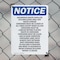 Signmission Hazardous Waste Satellite Accumulation OSHA Notice Sign, Plastic, 10in W x 14in L, 2PK OS-2PACK-NS-P-1014-V-13339 - alternate 4